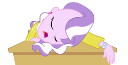 Size: 1572x804 | Tagged: safe, artist:pinkiespartygirl, derpibooru import, edit, diamond tiara, equestria girls, base used, simple background, sleeping, snoring, solo, transparent background, vector