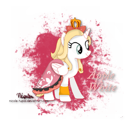 Size: 620x606 | Tagged: safe, derpibooru import, alicorn, pony, apple white, ever after high, ponified, solo