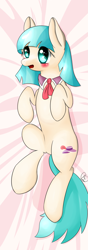 Size: 2149x6082 | Tagged: safe, artist:kawaiipony2, derpibooru import, coco pommel, pony, blushing, body pillow, body pillow design, solo