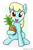 Size: 833x1251 | Tagged: safe, artist:bluemeganium, derpibooru import, sassaflash, happy, looking at you, pineapple, sitting, solo, that pony sure does love pineapples