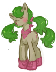 Size: 382x493 | Tagged: safe, artist:maririhime, derpibooru import, oc, oc only, earth pony, pony, solo, unnamed oc