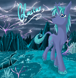 Size: 1666x1700 | Tagged: safe, artist:alskylark, derpibooru import, oc, oc only, oc:glaciar, solo