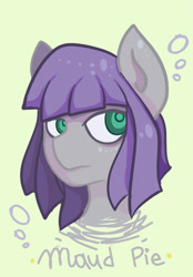 Size: 501x718 | Tagged: safe, artist:hollyhooves, maud pie, earth pony, pony, maud pie (episode), female, gray coat, mare, solo