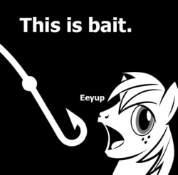 Size: 598x588 | Tagged: safe, big macintosh, earth pony, pony, filli vanilli, bait, big mac's big mouth, exploitable meme, male, meme, solo, stallion, this is bait