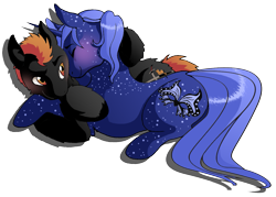 Size: 1233x882 | Tagged: safe, artist:elusiveconqueror, oc, oc only, oc:knight ember, oc:starlight shimmer