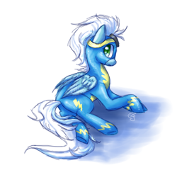 Size: 560x560 | Tagged: safe, artist:maneribbons, derpibooru import, fleetfoot, solo, wonderbolts, wonderbolts uniform