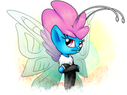 Size: 1600x1200 | Tagged: safe, artist:shadowsn25, seabreeze, breezie, crossed hooves, crossed legs, solo, teeth