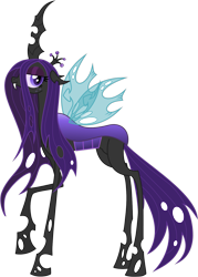 Size: 1103x1543 | Tagged: safe, artist:zimvader42, derpibooru import, oc, oc only, oc:princess nymph, changeling, changeling queen, changeling oc, changeling queen oc, female, purple changeling, simple background, solo, transparent background, vector