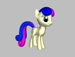 Size: 2000x1500 | Tagged: safe, derpibooru import, bon bon, sweetie drops, 3d, pony creator 3d, ponylumen, solo