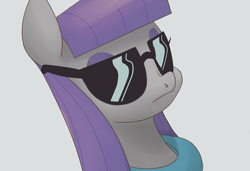 Size: 1280x875 | Tagged: safe, artist:twitchykismet, maud pie, simple background, solo, sunglasses, swag