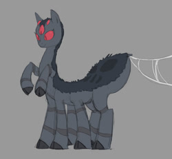 Size: 815x752 | Tagged: safe, artist:carnifex, oc, oc only, monster pony, original species, spiderpony, solo, spider web, unshorn fetlocks