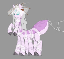 Size: 815x752 | Tagged: safe, artist:carnifex, oc, oc only, monster pony, original species, spiderpony, clothes, solo, spider web, unshorn fetlocks, veil