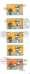 Size: 670x1650 | Tagged: safe, artist:luciferamon, button mash, coco pommel, semi-anthro, comic, valentine