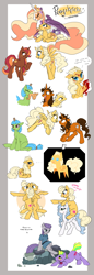 Size: 1176x3416 | Tagged: safe, artist:nekoshiba, maud pie, oc, alicorn, pony, snake, maud pie (episode), alicorn oc, sketch dump