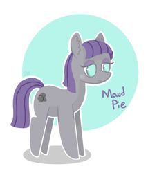 Size: 649x758 | Tagged: safe, artist:jellybeanbullet, maud pie, earth pony, pony, female, gray coat, mare, solo, wrong cutie mark