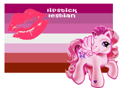 Size: 455x320 | Tagged: safe, derpibooru import, g3, female, flag, lesbian, pride ponies, solo