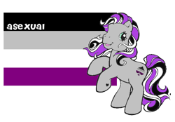 Size: 494x344 | Tagged: artist needed, safe, derpibooru import, oc, g3, asexual, asexual pride flag, flag, lgbt, pride, pride ponies, solo