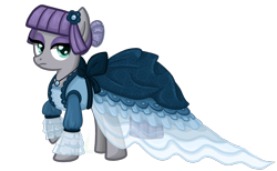 Size: 1872x1152 | Tagged: safe, artist:thecheeseburger, maud pie, earth pony, pony, alternate hairstyle, beautiful, clothes, dress, female, mare, simple background, solo, transparent background