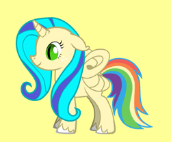 Size: 456x380 | Tagged: safe, artist:ihavemyopinions, derpibooru import, oc, oc only, alicorn, pony, pony creator, alicorn oc, blank flank, donut steel, parody, satire, solo, this isn't even my final form