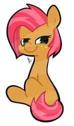 Size: 847x1445 | Tagged: safe, artist:commandermitsuki, babs seed, earth pony, pony, solo