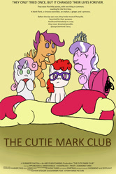 Size: 531x800 | Tagged: safe, artist:faithlessrurouni, apple bloom, diamond tiara, scootaloo, sweetie belle, twist, cutie mark crusaders, movie poster, the breakfast club