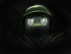 Size: 1600x1200 | Tagged: safe, artist:glukoloff, derpibooru import, oc, oc only, military, rain, soldier, solo