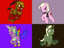 Size: 1024x768 | Tagged: artist needed, source needed, safe, derpibooru import, oc, chaos, khorne, nurgle, ponified, slaanesh, tzeentch, warhammer (game), warhammer 40k