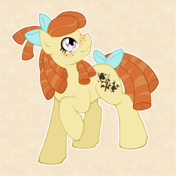 Size: 1000x1000 | Tagged: safe, artist:clemikou, derpibooru import, oc, oc only, oc:vignette, earth pony, pony, freckles, solo