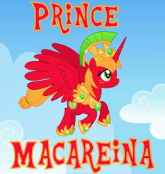 Size: 1894x1990 | Tagged: safe, artist:itoruna-the-platypus, big macintosh, macareina, alicorn, pony, prince, princess, princess big mac, rule 63, solo, vector