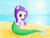 Size: 1600x1200 | Tagged: artist needed, safe, derpibooru import, oc, oc only, mermaid, merpony, pony, unicorn, beach, female, lens flare, mare, outdoors, scales, solo