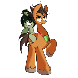 Size: 1280x1280 | Tagged: dead source, safe, artist:turtlefarminguy, duo, ponified, ralph, vanellope von schweetz, wreck-it ralph