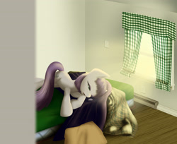 Size: 4050x3300 | Tagged: safe, artist:styroponyworks, maud pie, bedroom, missing accessory, morning, morning ponies, sleeping, solo