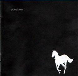 Size: 717x693 | Tagged: safe, edit, album, deftones, parody, ponytones, white pony