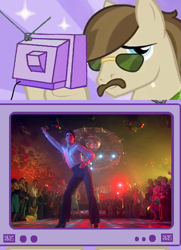 Size: 538x743 | Tagged: safe, dance fever, 70s, disco, exploitable meme, john travolta, meme, obligatory pony, saturday night fever, tony manero, tv meme