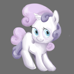 Size: 500x500 | Tagged: safe, artist:hajuya, derpibooru import, sweetie belle, simple background, solo