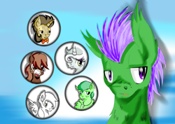 Size: 3508x2480 | Tagged: safe, artist:resonance, angel bunny, gummy, opalescence, owlowiscious, winona, high res, ponified, ponified pony pets, species swap