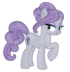 Size: 1024x1057 | Tagged: safe, artist:nightmarelunafan, derpibooru import, maud pie, alternate hairstyle, simple background, solo, transparent background, vector, wrong cutie mark