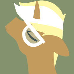 Size: 512x512 | Tagged: safe, artist:suenden-hund, trenderhoof, minimalist, solo, trenderhoof replies, tumblr