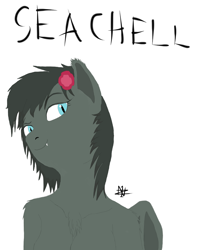 Size: 1200x1440 | Tagged: safe, artist:neutralz1, derpibooru import, oc, oc only, oc:seachell, anthro, bat pony, anthro oc, solo, wings