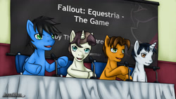 Size: 3000x1687 | Tagged: safe, artist:jeffk38uk, derpibooru import, pony, fallout equestria, convention, mane