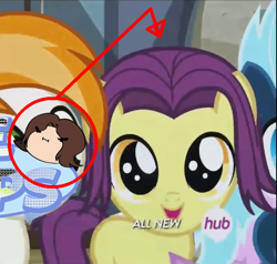 Size: 680x646 | Tagged: safe, screencap, for whom the sweetie belle toils, arin hanson, egofilly, egoraptor, solo