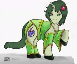 Size: 1280x1064 | Tagged: safe, artist:kazen101, derpibooru import, final fantasy iv, ponified, rydia