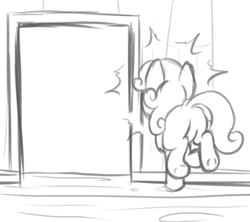 Size: 500x444 | Tagged: artist needed, source needed, useless source url, safe, sweetie belle, monochrome, solo, sweetie fail, sweetiedumb