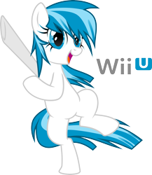 Size: 3235x3728 | Tagged: safe, artist:overdriv3n, derpibooru import, console ponies, my little console, ponified, solo, wii u