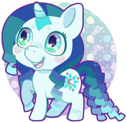 Size: 443x427 | Tagged: safe, artist:miss-glitter, oc, oc only, oc:aqua wish, pony, unicorn, solo