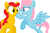 Size: 604x399 | Tagged: safe, derpibooru import, oc, oc only, pegasus, pony, unicorn, base used, boop, unnamed oc