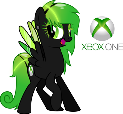 Size: 4537x4189 | Tagged: safe, derpibooru import, pegasus, pony, absurd resolution, console ponies, my little console, ponified, solo, xbox one