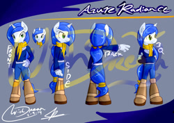 Size: 1316x930 | Tagged: safe, artist:wishdream, oc, oc only, anthro, anthro oc, azure radiance, reference sheet, solo