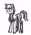 Size: 2448x2794 | Tagged: safe, artist:nukechaser, jinx, cyborg, earth pony, pony, alternate universe, amputee, grayscale, katawa jinx, monochrome, pencil drawing, prosthetic limb, prosthetics, simple background, solo, stump