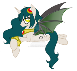 Size: 928x861 | Tagged: safe, artist:peachpalette, derpibooru import, oc, oc only, alicorn, bat pony, bat pony alicorn, pony, alicorn oc, female, mare, simple background, solo, transparent background, watermark